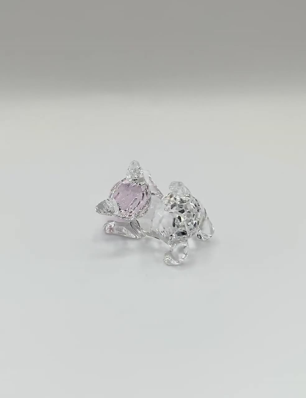 Swarovski Kitten Playing With Pink Ball #631856 - Etsy