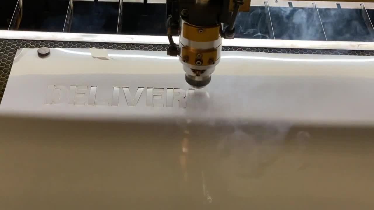 Custom Stencil - Adetar font - Reusable Mylar - 10 mil video poster