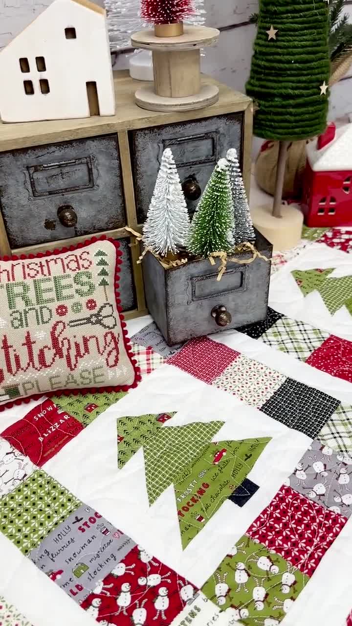 Week Four : Christmas Tree Coasters Pattern : Olivia Jane Handcrafted - Blog