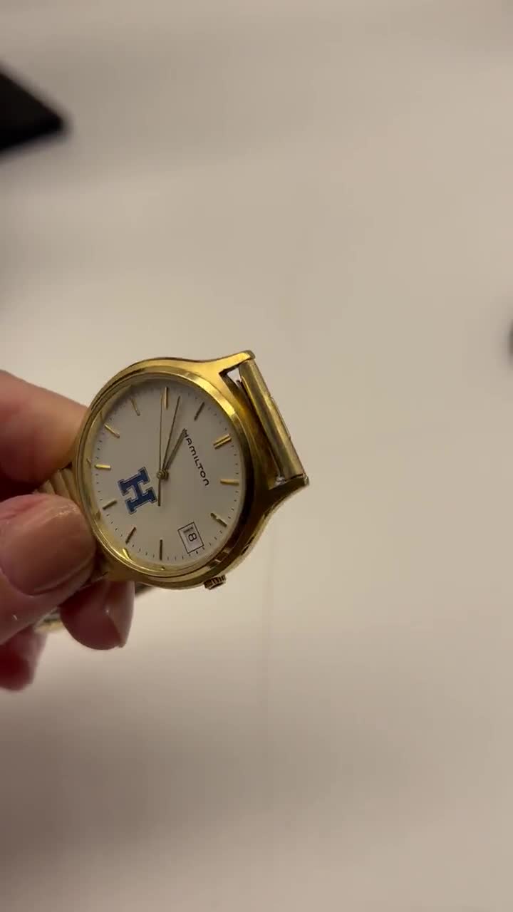 ジャンク HAMILTON ゴールド腕時計 ジェント