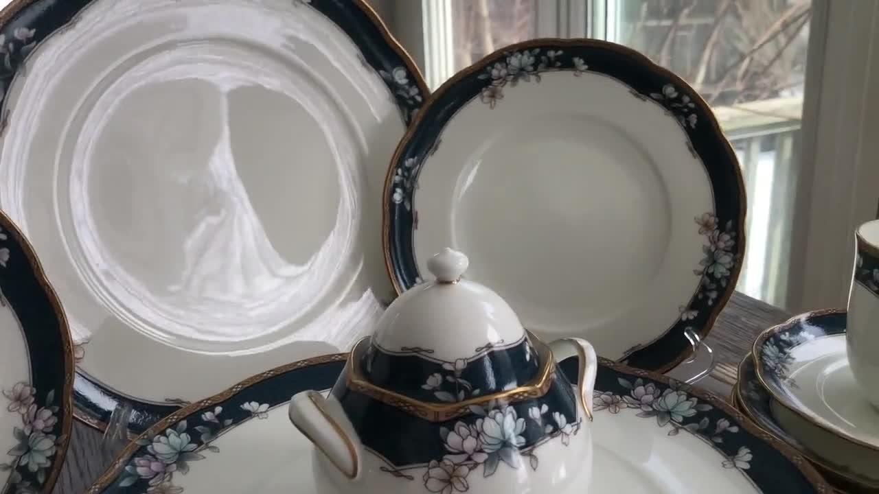 Vintage Noritake Sandhurst Bone China Dinnerware, 48-piece Set