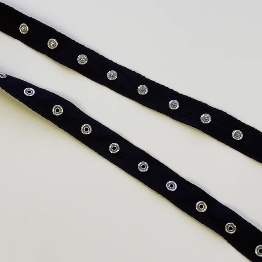 Black, White Snap Button With 1 Cotton Tape TRIM BASIC 5 Selling