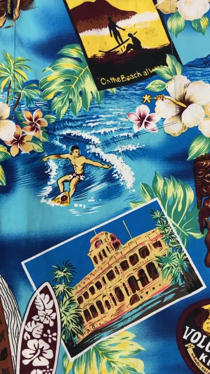 Vintage Summer Twisted Tea Palm Tree Hawaiian Shirt - Lelemoon