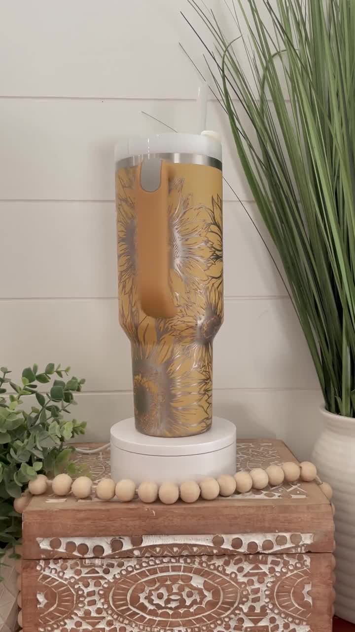 Engraved 40oz Stanley Cup Quencher Sunflower Tumbler Leaf Foliage Tumb –  The Home Haven Shop