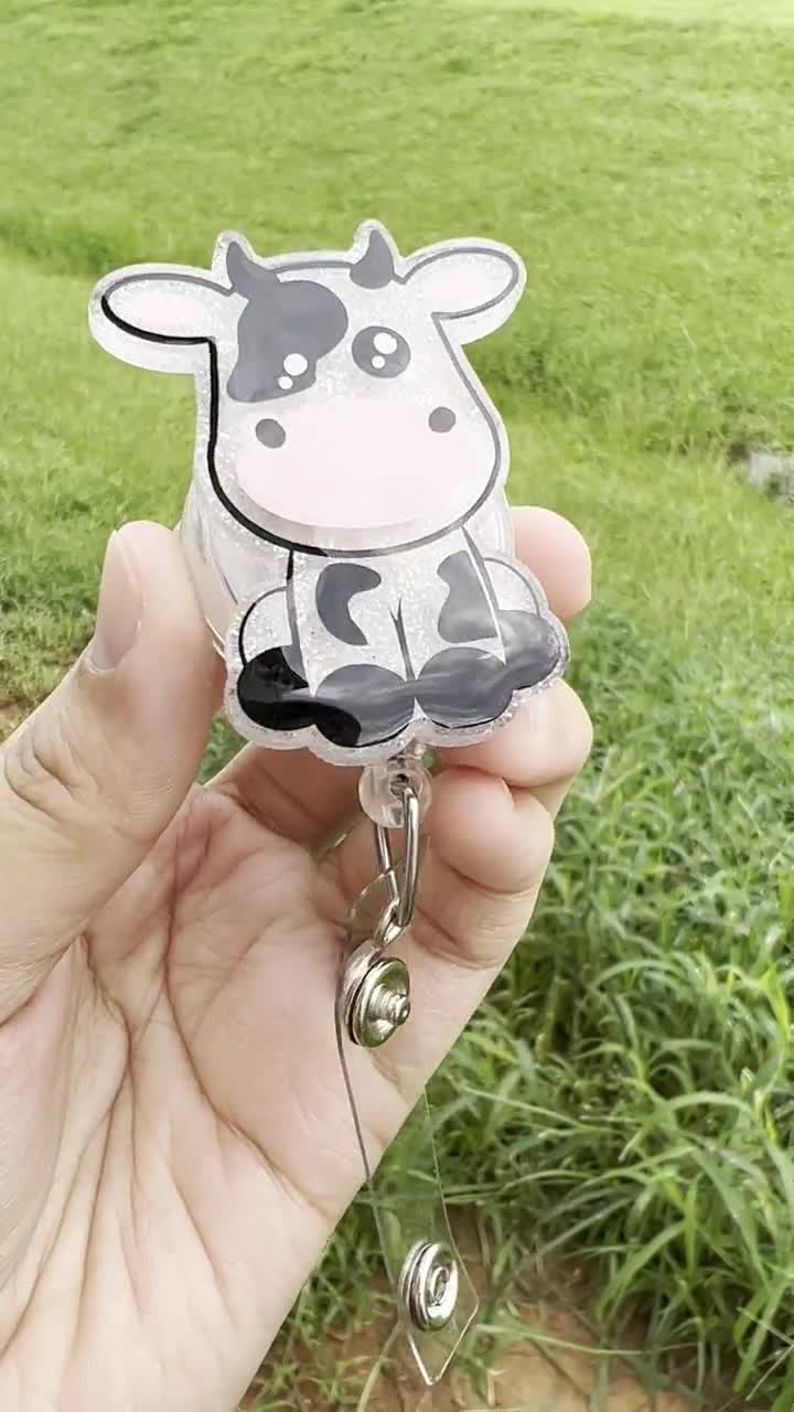 Cow Badge Reel, Cow Badge Holder, Cow Badge Buddy, Animal Badge