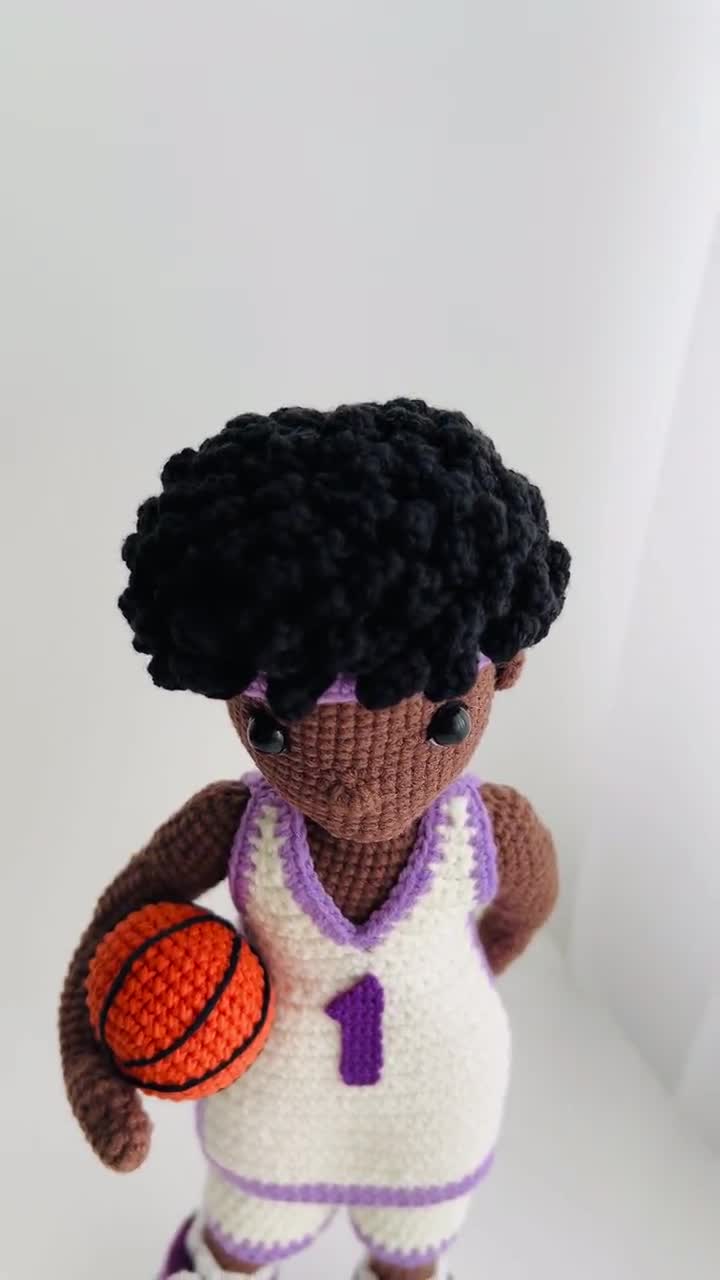 TOYMIS Baloncesto de ganchillo - Regalo de apoyo positivo de punto para niños y adultos TOYMIS Baloncesto de ganchillo - Regalo de apoyo positivo de punto para niños y adultos