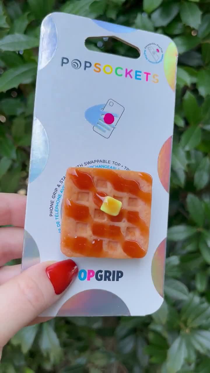 Waffle With Syrup And Butter PopSockets Swappable PopGrip