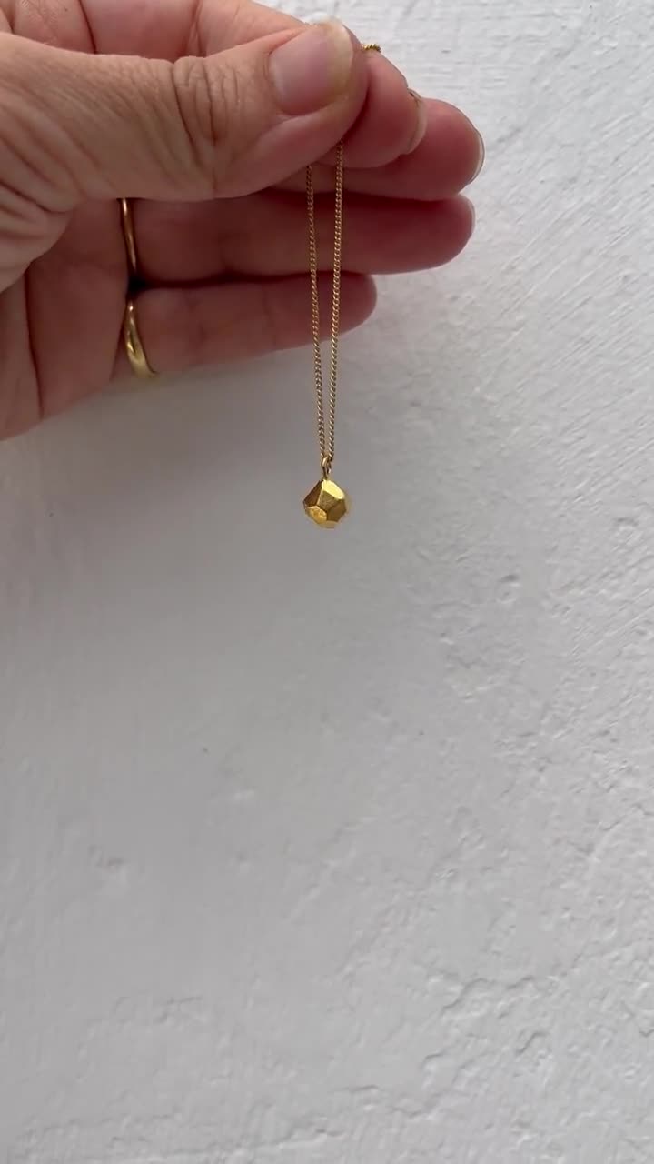 ネックレス・ペンダント ORR Rock Pendant Necklace Rock Pendant Necklace, Faceted Stone Pendant, Unique