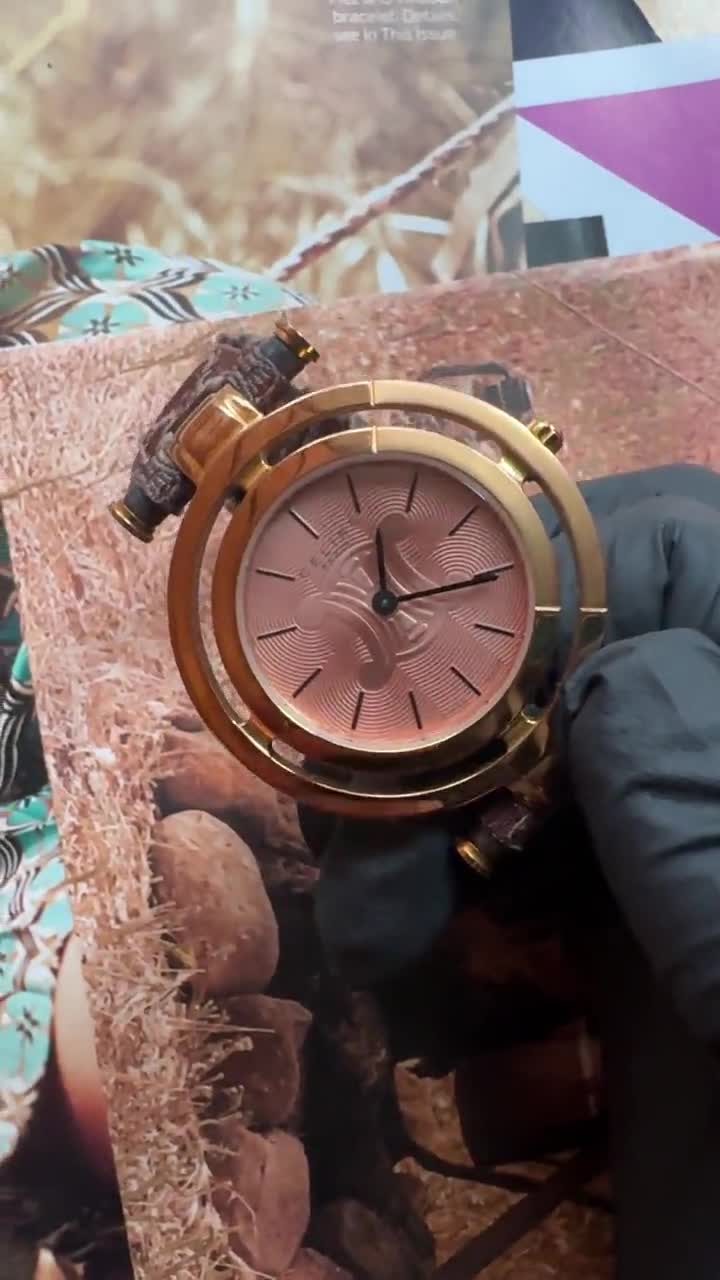 Rare Celine Triomphe Women's Quartz Watch Leather Strap - Etsy