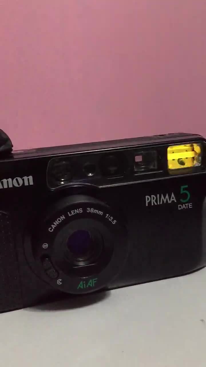 Canon Prima 5 DATE Beautiful /- Vintage 35mm Film Camera/canon