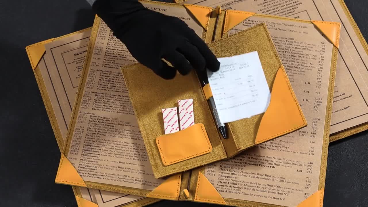 AMGSH メニューホルダー メニューカバー 8.5インチ x 11インチ | 10