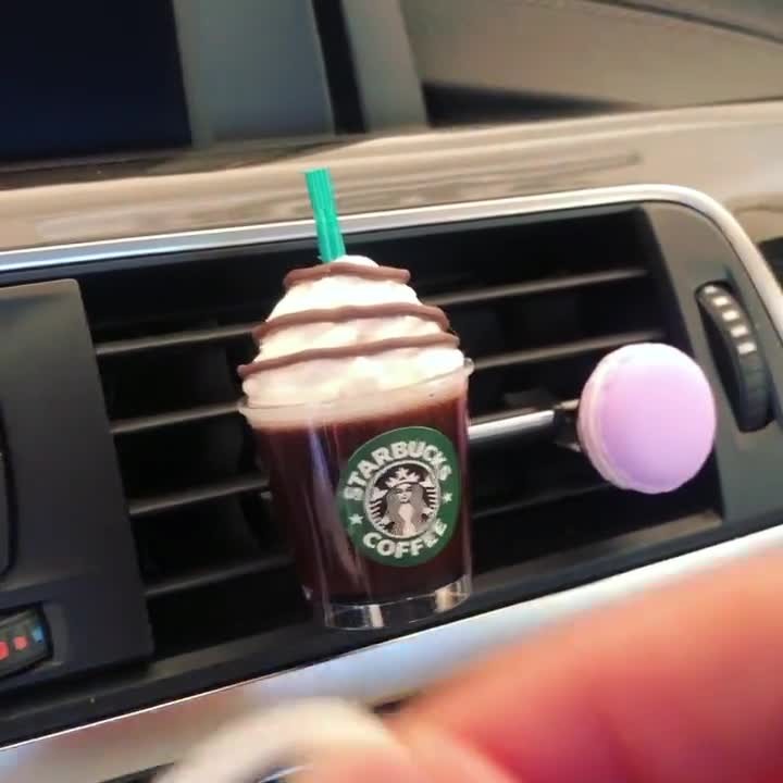 Miniature Dragon Fruit Starbucks /pink Ca Accessories/car