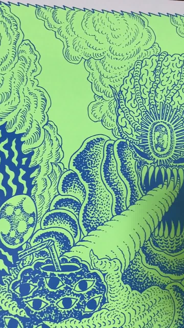 Liquified Silkscreen Poster 16.5