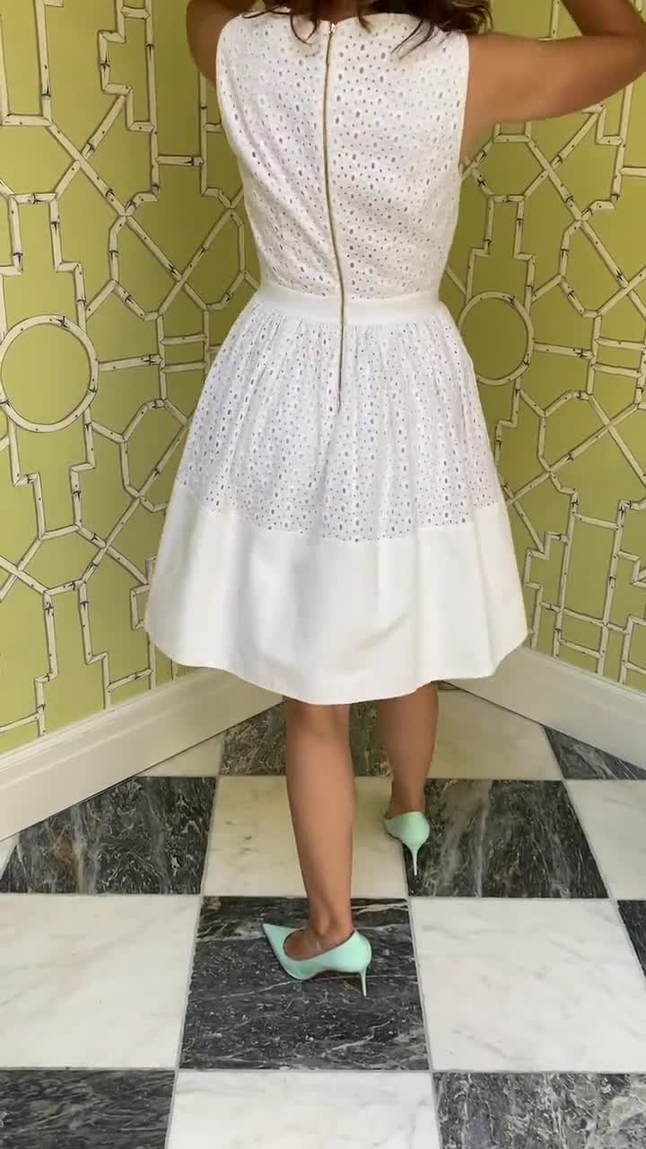 Vestido de Broderie estilo 1950 - Etsy México