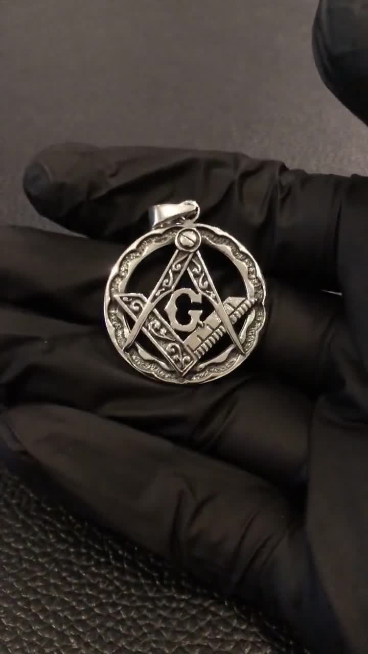 ハンドメイド 925 スターリングシルバー フリーメイソン フリー