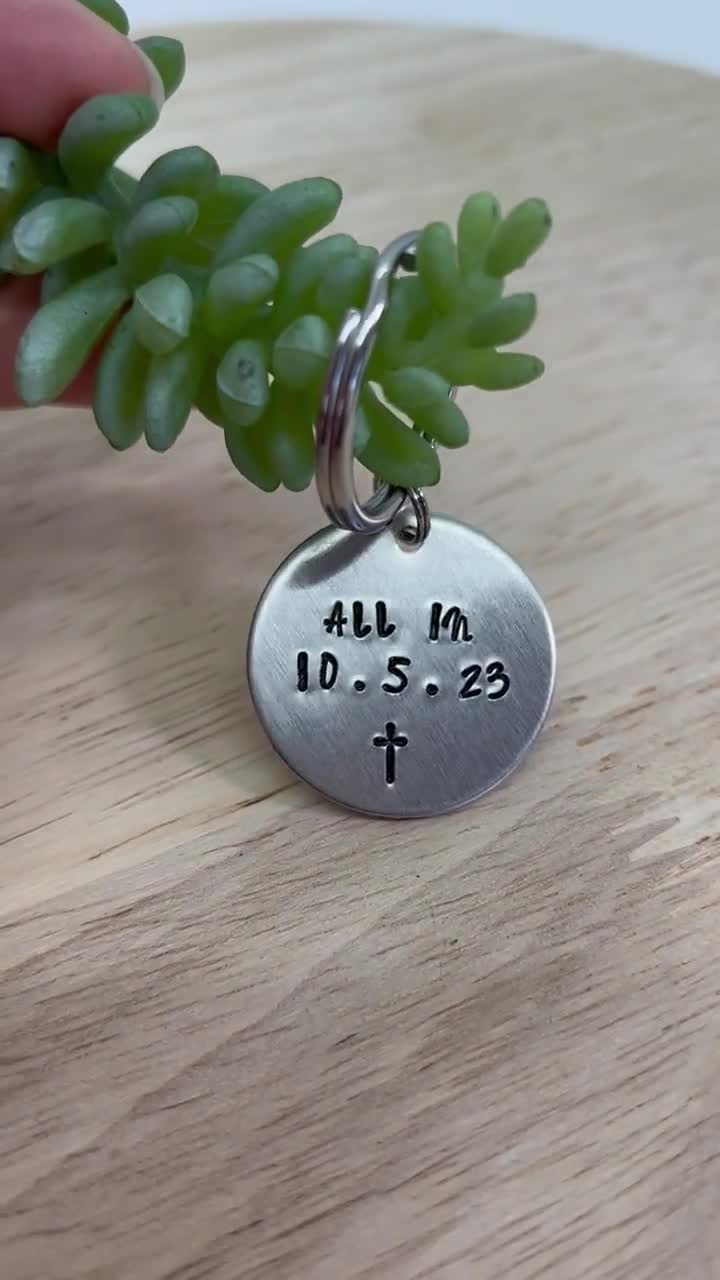 HUTIMY Baptismal Gifts For Adults Keychain Women Teenagers