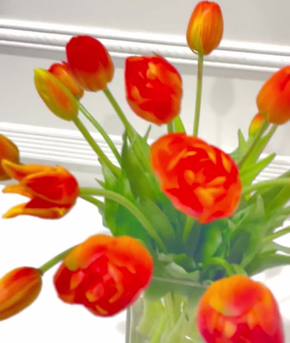 ihreesy 20 tulipani artificiali, fiori finti, tulipani, fiori artificiali, si