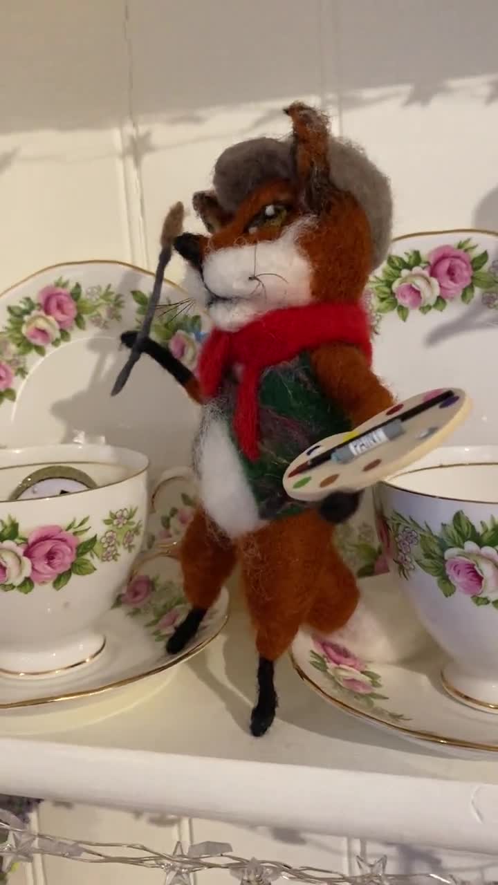 FOX ALICE, Needle Felted Fox, Replica Fox, Realistic Animals, Fox