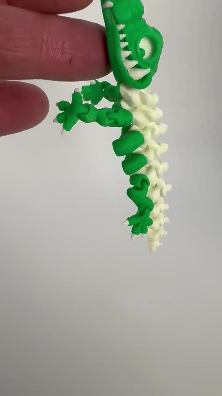 ワニの骨格キーホルダー：しなやかなワニのフィジェットトイ - Etsy 日本