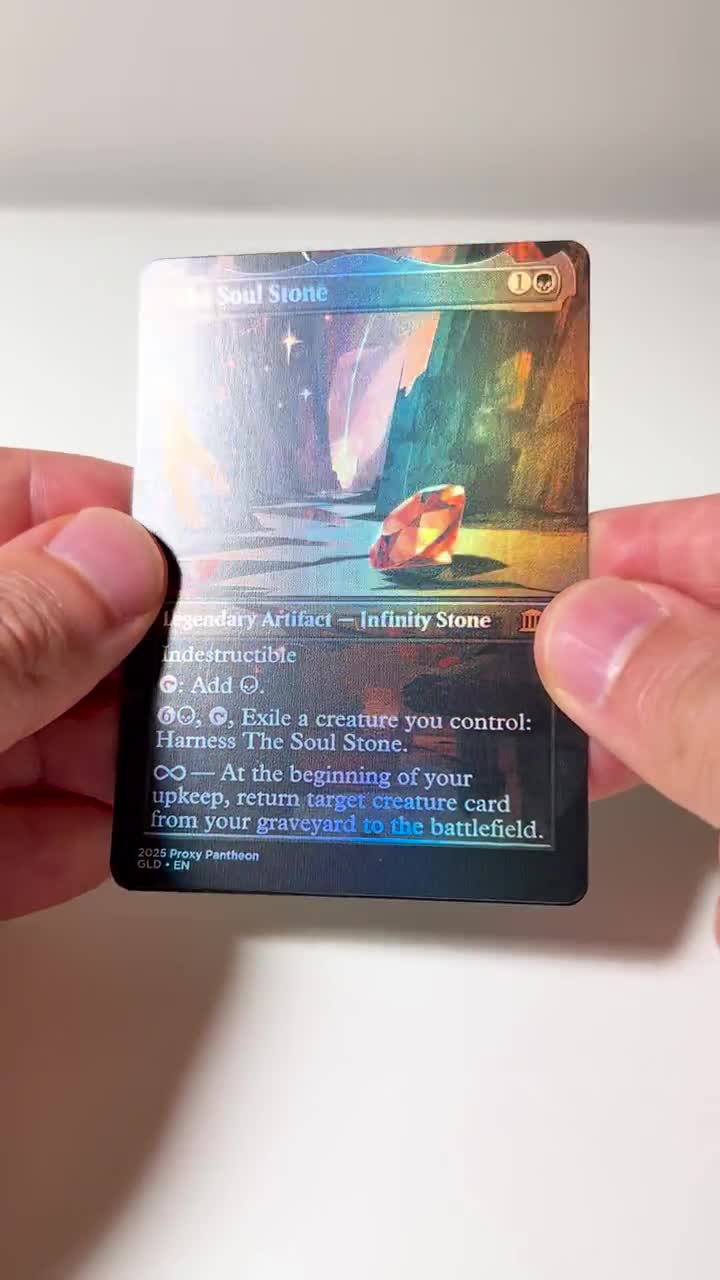 The Soul Stone | Foil Proxy Card - Etsy