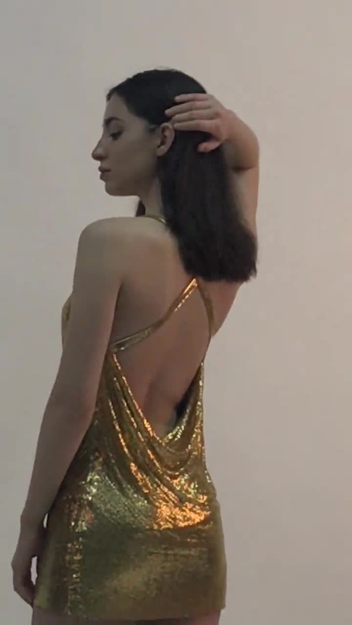 Stargirl Crystal Dress - Gold