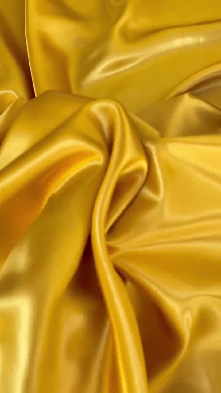 Yellow Satin Satin Fabric Premium Quality Yellow Bridal Satin Fabric Medium  Weight Wedding Dress Fabric Sold by the Yard -  Canada