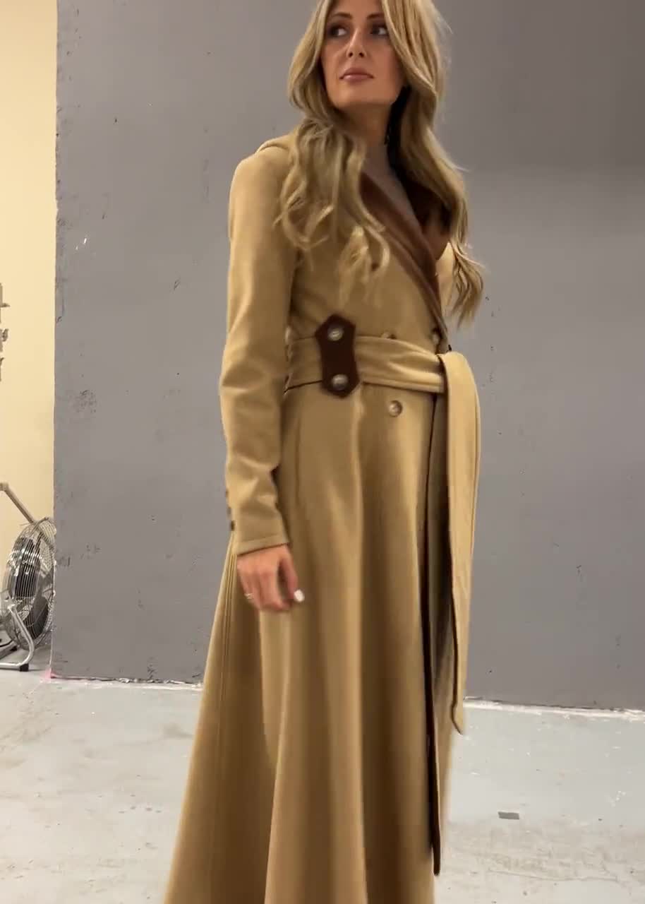 Trench coat with belt · Beige · Coats And Jackets