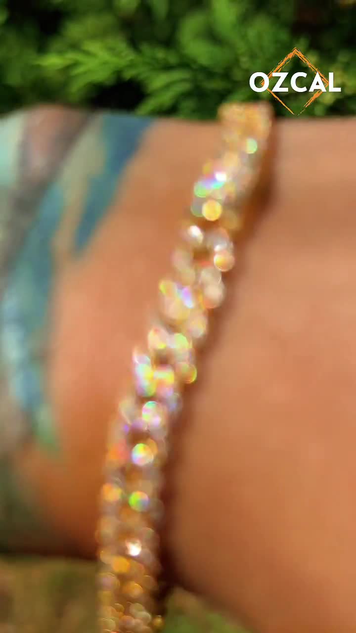 6mm Moissanite Cuban Link Bracelet, Lab Grown Diamond