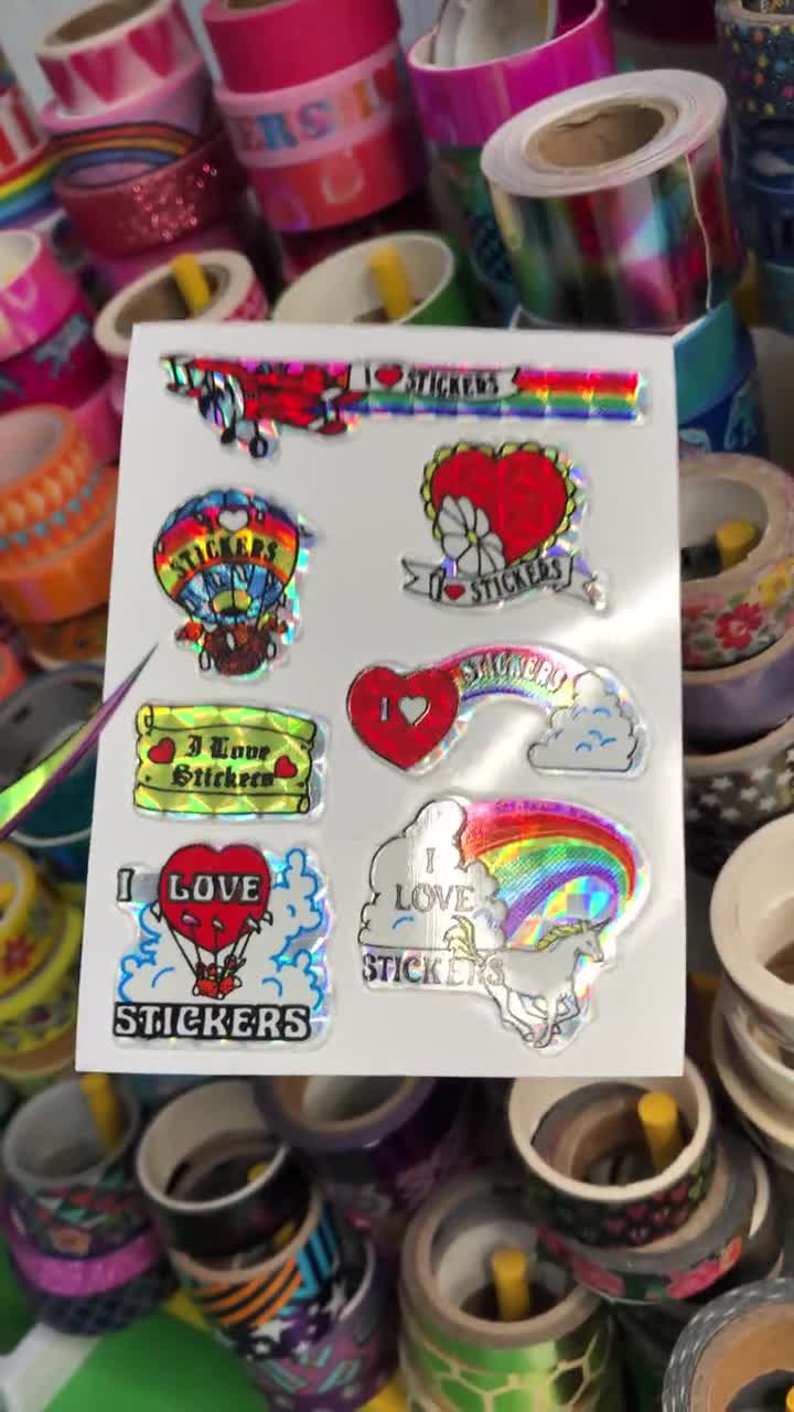 Rainbow, Sparkle Stickers