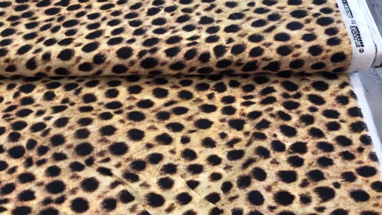 Animal Kingdom Wild Cheetah Cotton Lawn from Robert Kaufman
