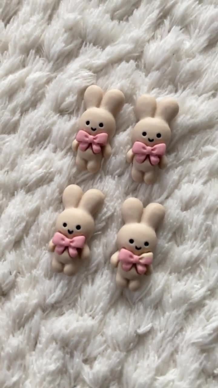 20 mm 女の子 赤ちゃん かわいい 肌色 ウサギ 動物 ピンク リボン