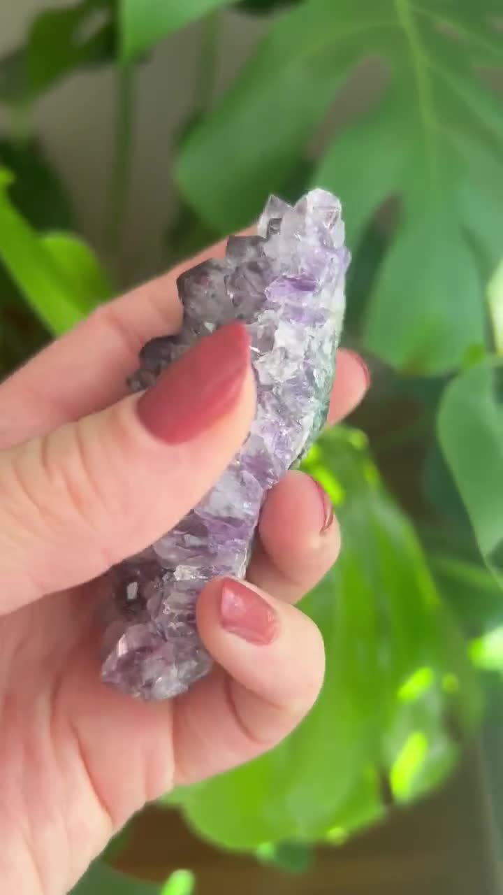 アメジスト ポイント 原石 単結晶 希少 紫水晶 鉱物 天然石 水晶