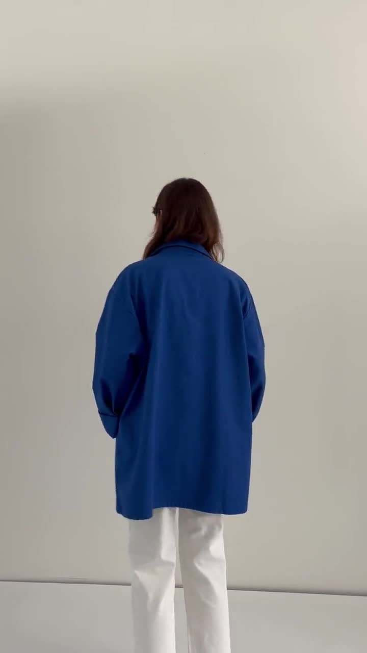 90s French ヴィンテージWork Atelier LOGO Coat French Work Jacket - Etsy