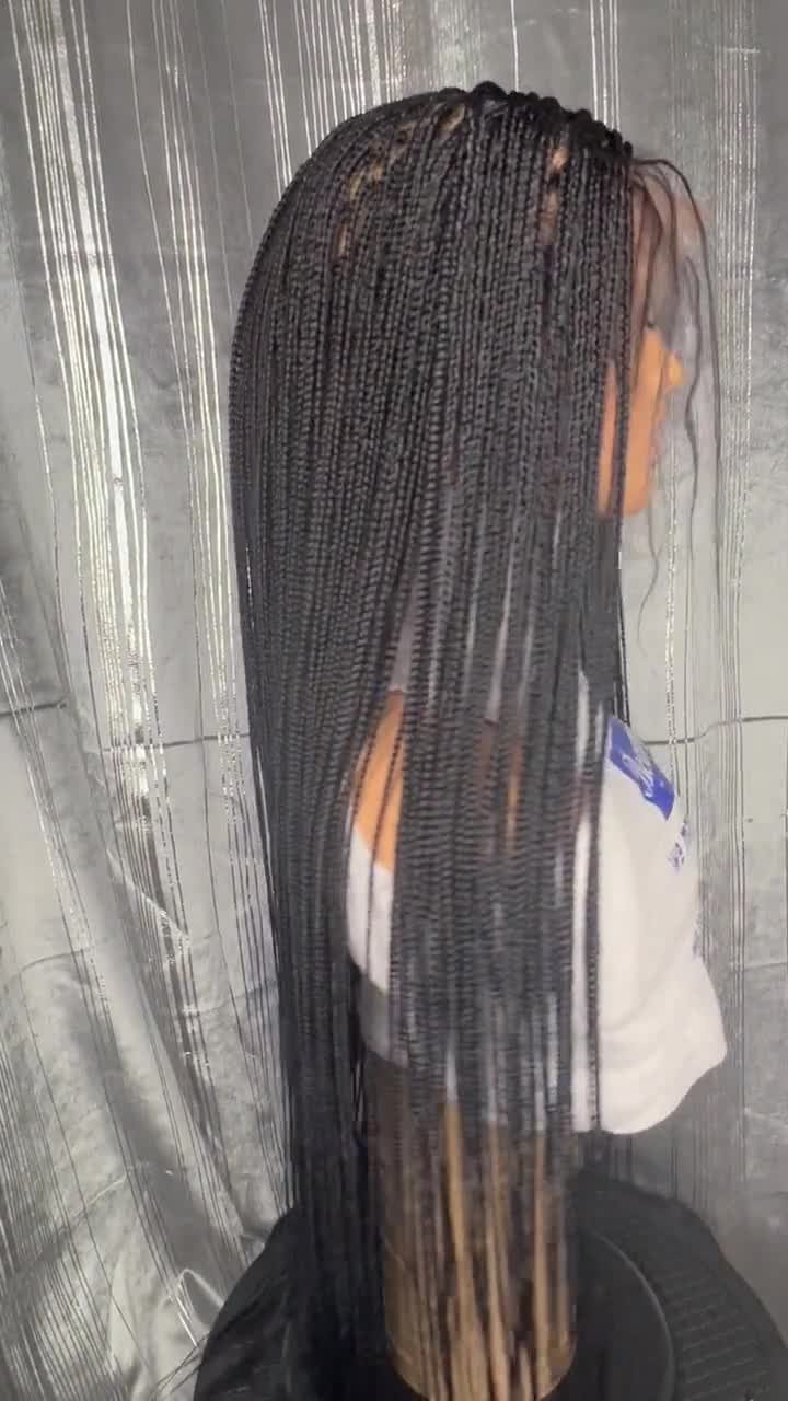 Buy Ready to Ship Handmade Ventilated Full Lace Box Braid Wig, Wig for  Black Women, Braided Wigs, Braids Wigs, Full Lace Wig, Box Braids Online in  India 