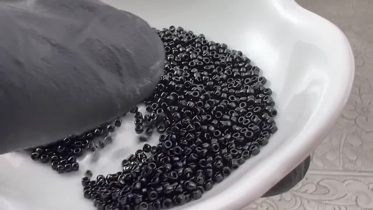 Perline Toho Giapponesi 11/0 (2,2 Mm) - Opaque Jet Black #49 - 10 Grammi Di Qualità Top Per I Tuoi Gioielli!