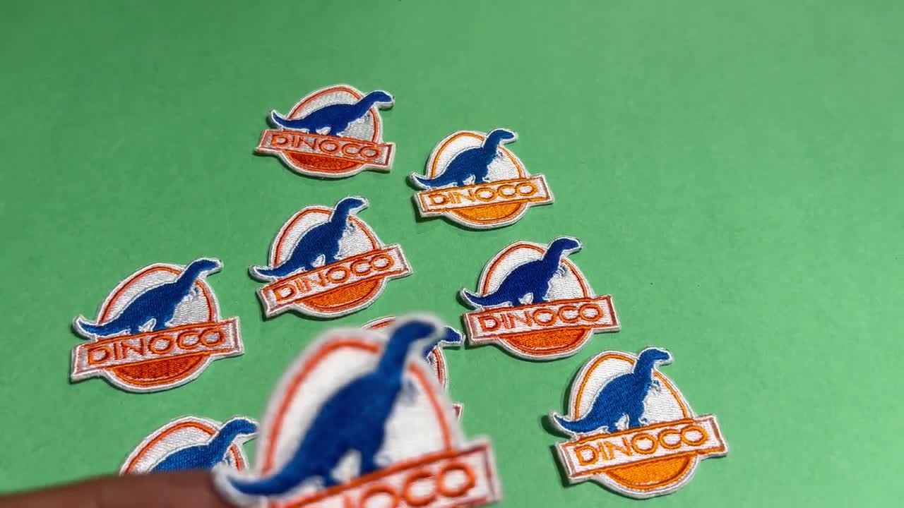 Dinoco Embroidered Iron-On Patch video poster
