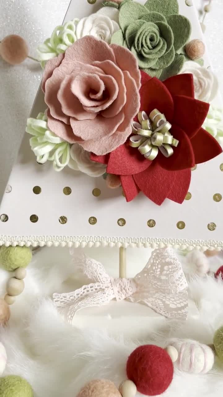 Felt Flower Craft Kit  Holly Jolly Poinsettia – Heartgrooves Handmade