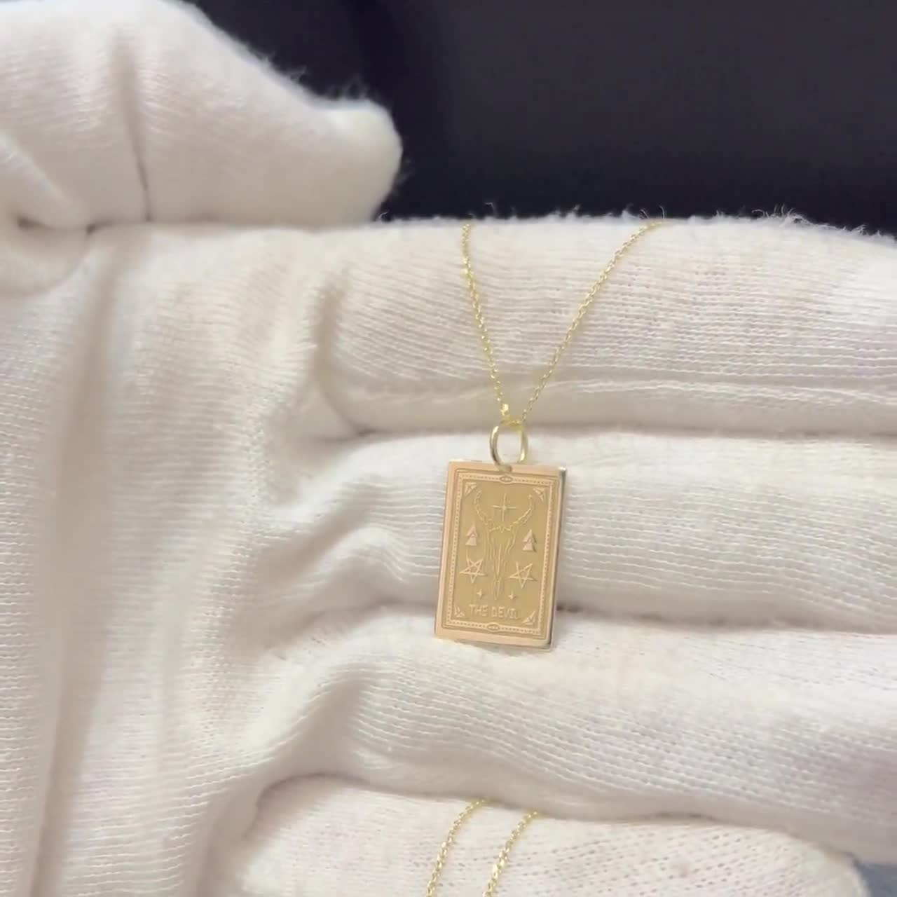 Ciondolo Diavolo Oro Giallo 14k 10% – Fatto A Mano – Gioiello Uomo