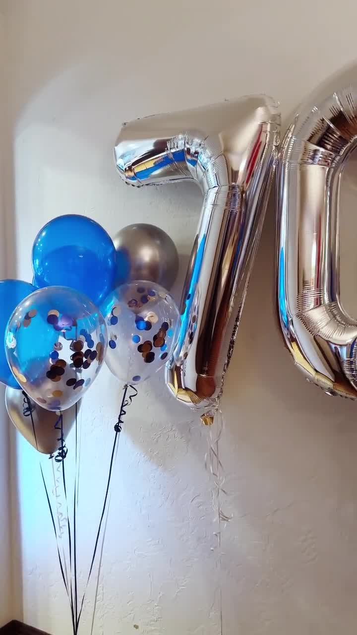 Globos plateados gigantes del número 23, globos gigantes de número 23,  globos de helio de 32 pulgadas, globos de aluminio de Mylar para mujeres y
