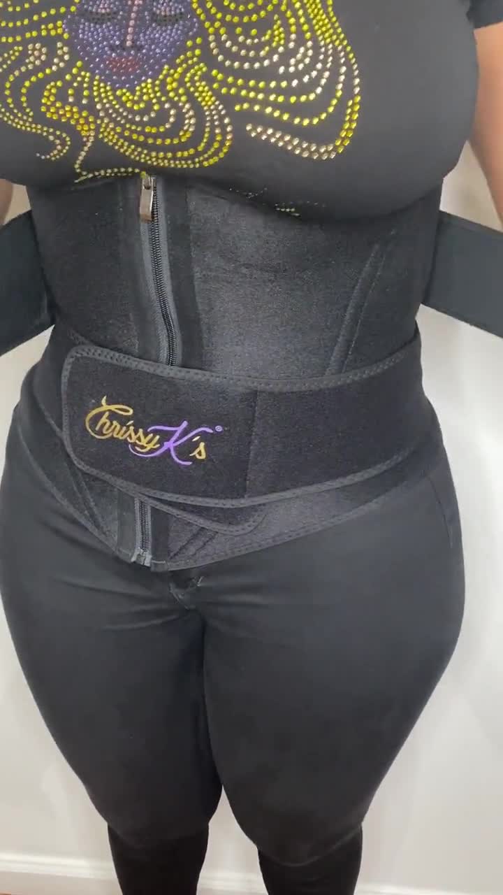 ANGOOL Neopren Waist Trainer For Women,Workout Plus Size Trimmer Belt Sauna  Sweat Corset Cincher With Zipper XL Camo