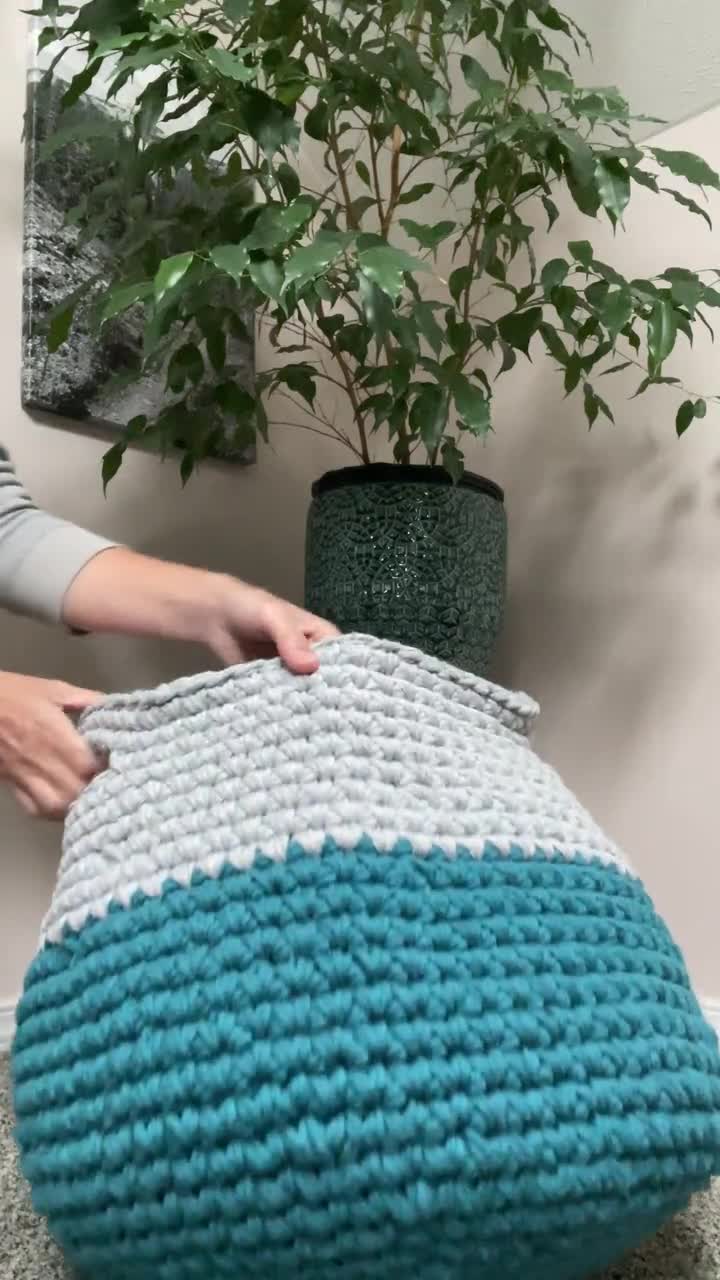 Jumbo Floor Basket Free Crochet Pattern - Off the Beaten Hook