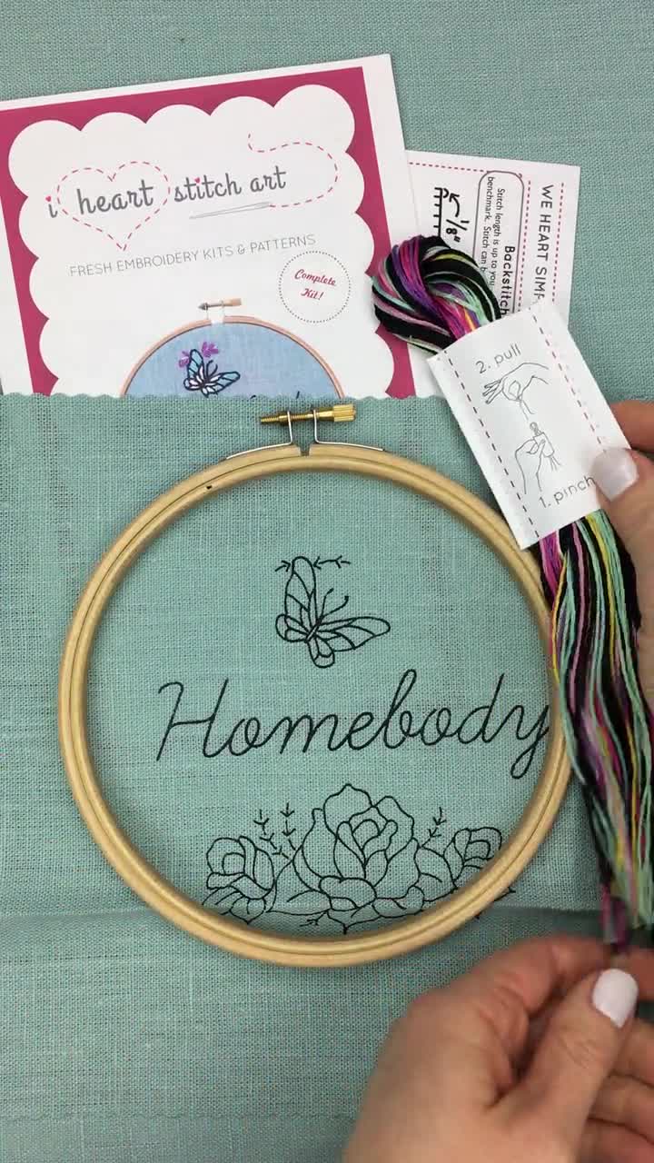 Beginner Embroidery Kits for Adults Flowers and Succulents 