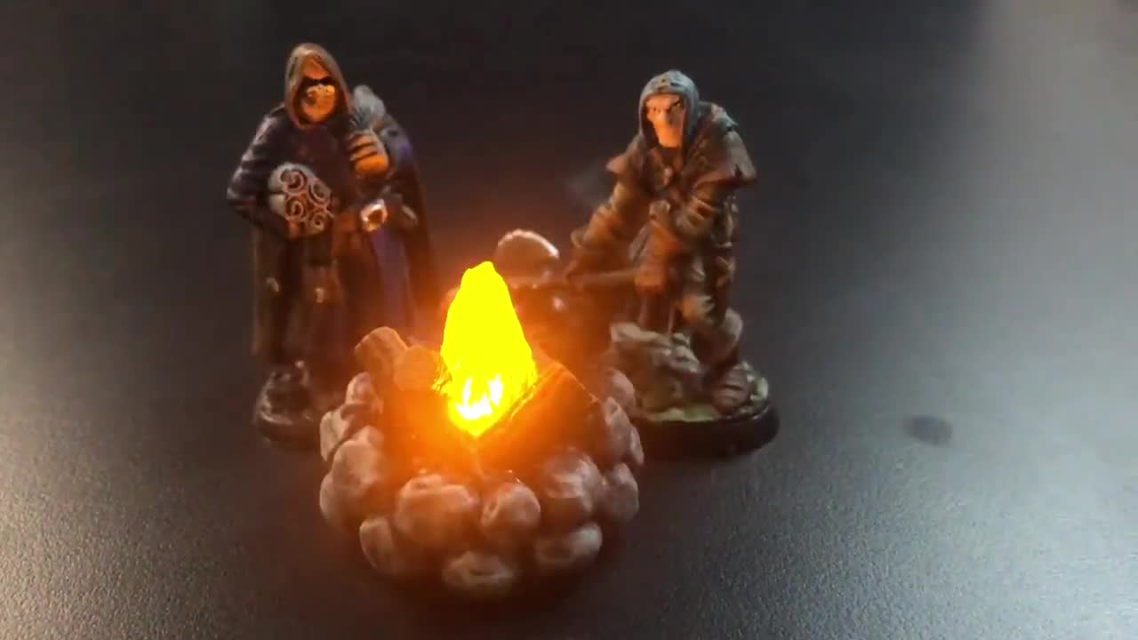Mur de feu miniature (Set de 8) effets de sort terrain de Flame pour D&D,  Dungeons and