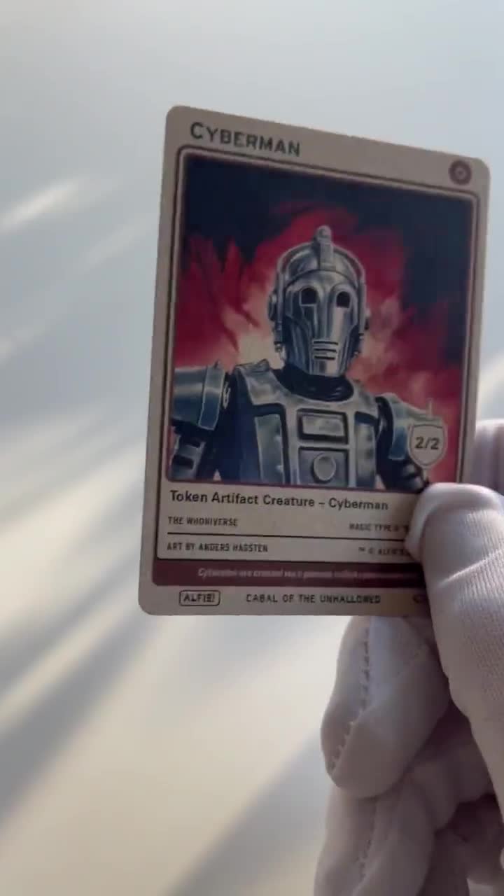3x Cyberman Token for MTG - Alfie's Adventure by Alfie AA191 - Etsy