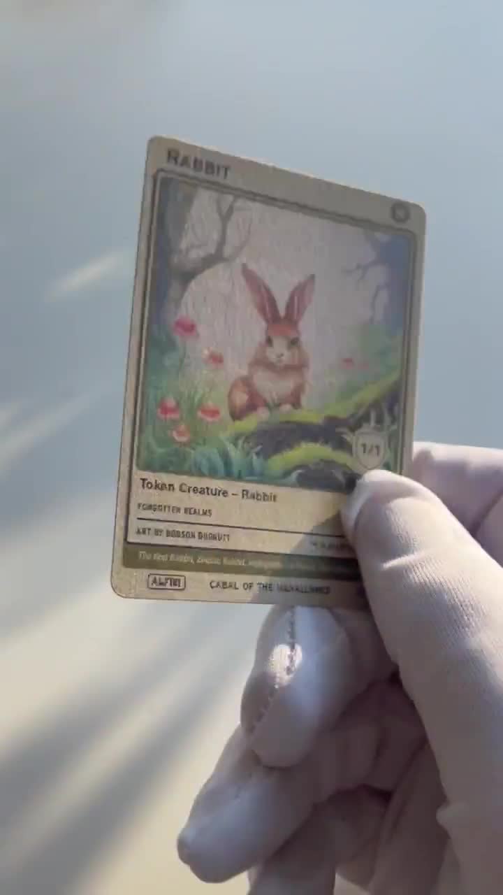 MTG ウサギ(RABBIT)トークン アーティストプルーフ Rabbit Token} // {Splash Lasher Token} | Bloomburrow | Star