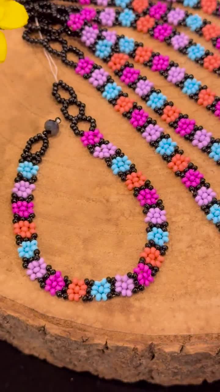 Mexican Shakira Flower Bracelet , Adjustable Colorful Bracelet