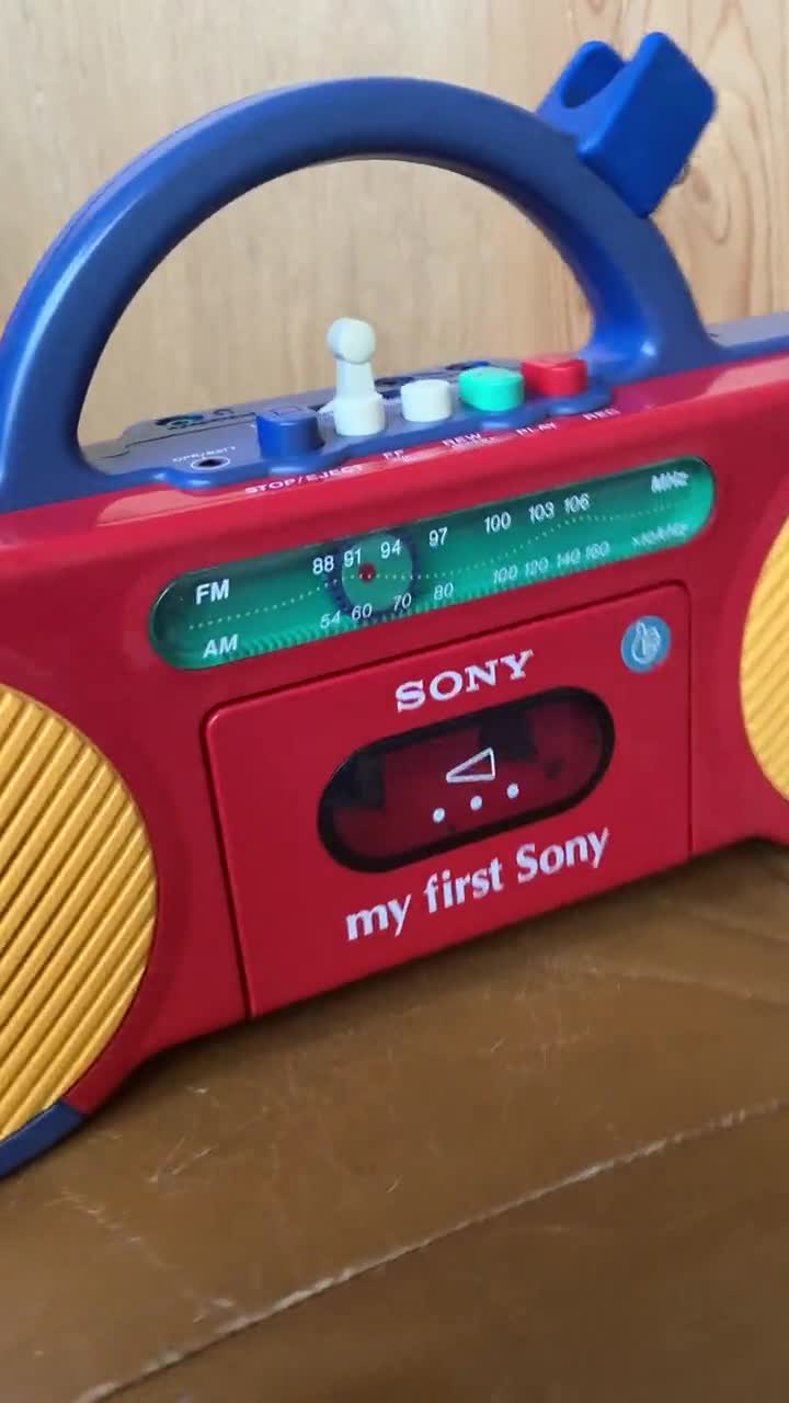 My First Sony CFS 2050 Karaoke Radio Cassette Player Refurbished 