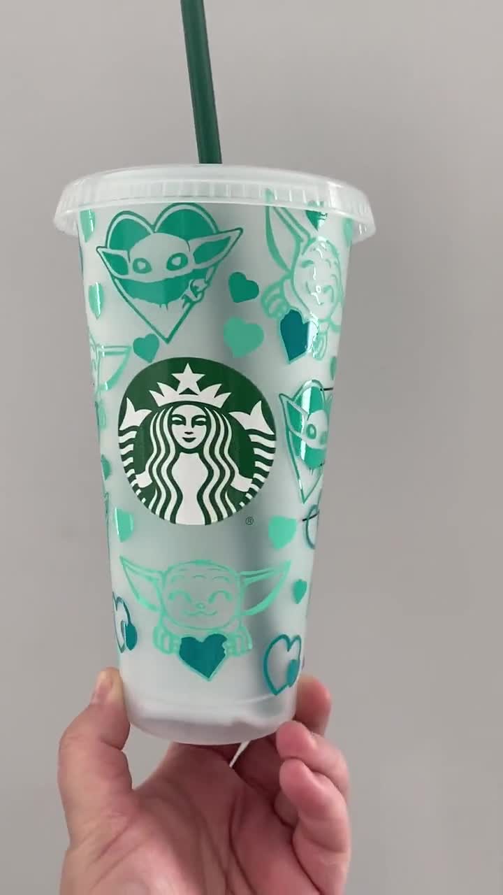 Baby Yoda Starbucks Reusable Cup – Nightshiftcraftingco