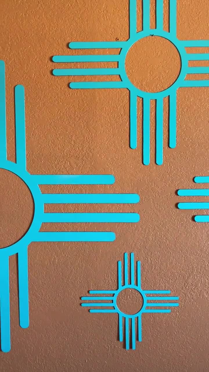 Metal Zia Sign - Wall Hanging - New Mexico - New Mexico Art