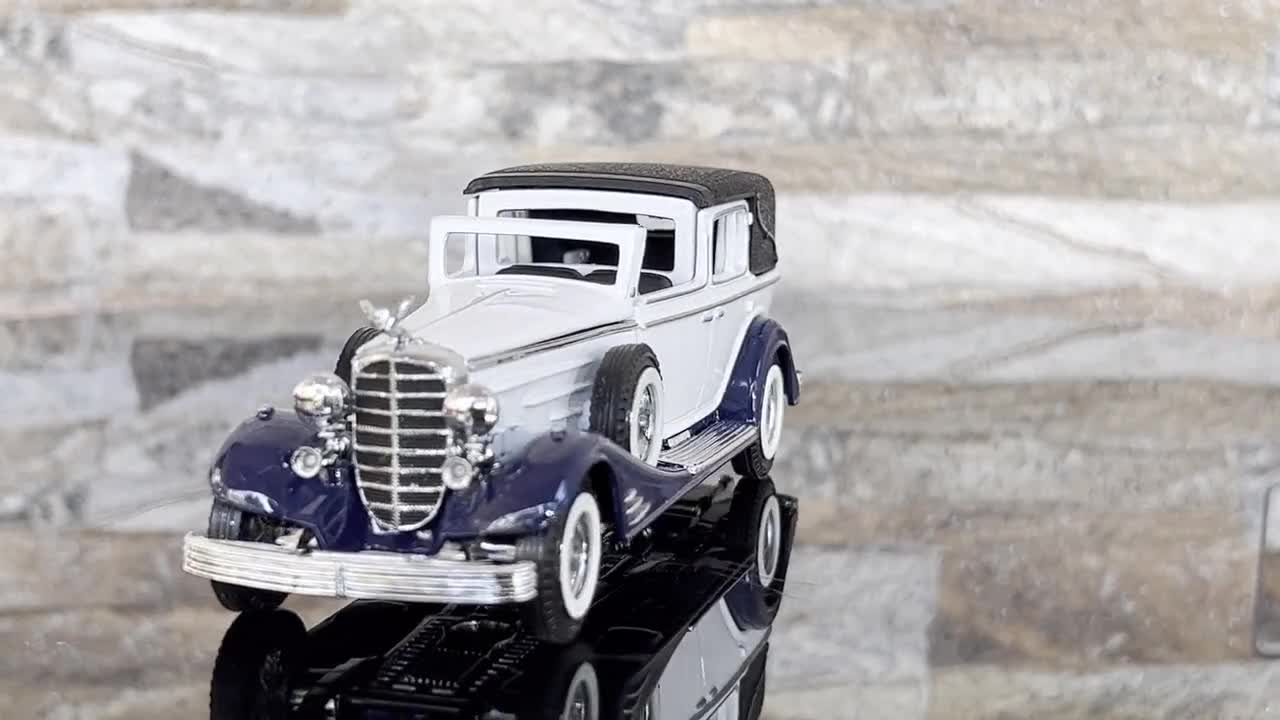 1933 Cadillac 452 V16, Vintage Model Car, Diecast Car, Scale Model